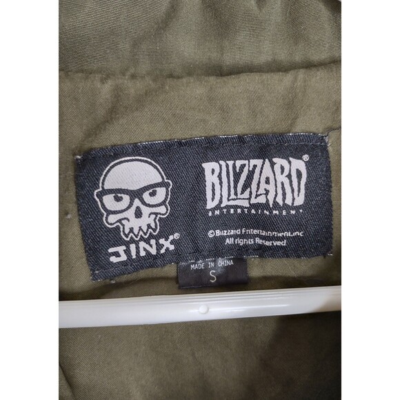 Starcraft 2 Terran War Machine Military Jacket Men's Small Green Jinx x Blizzard - Picture 13 of 14
